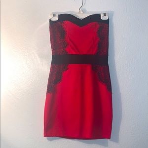red cocktail dress